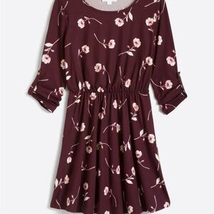 French Grey Brushed Knit Dress